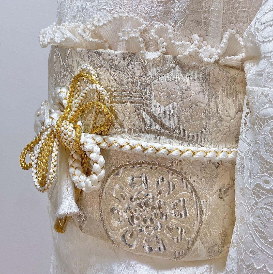 新品　振袖フルセット　振袖 成人式　ホワイト　振袖5点セット