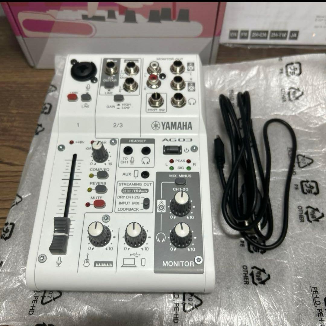 YAMAHA AG03 MK2 ライブストリーミングミキサー 保証書付き