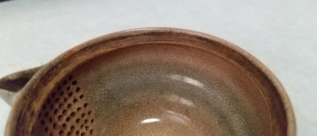 萩焼茶器セット 松綠 特注栃の木お盆付き