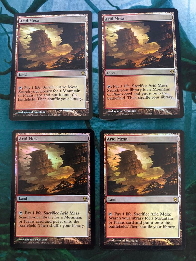 乾燥台地　ZEN版　英語FOIL 4枚セット