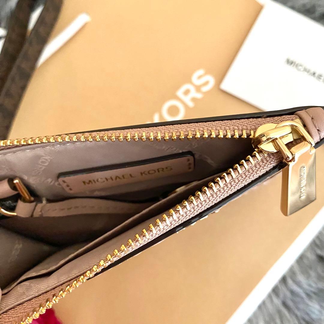 新品　正規品☆MICHAEL KORS ピンク エナメル レザー ケース