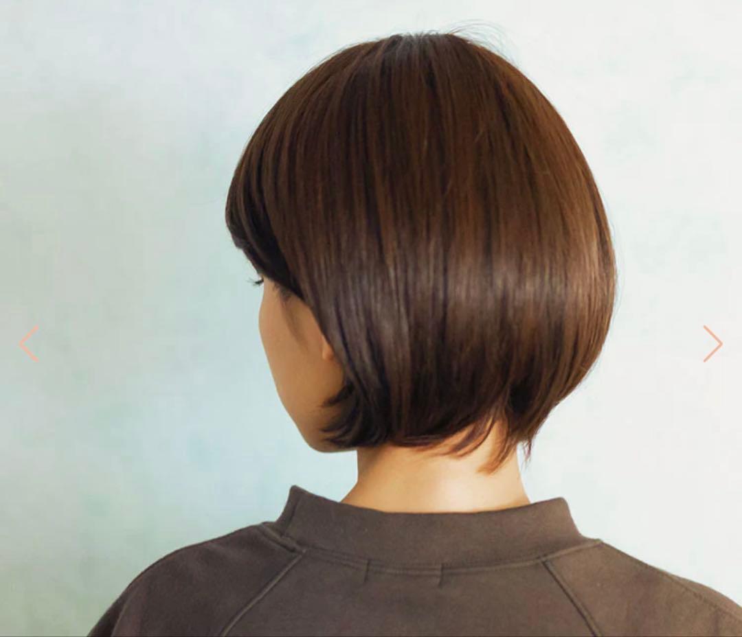 リネアストリア　天使シリーズ　人毛MIX「約束のショート」М　チョコブラウン