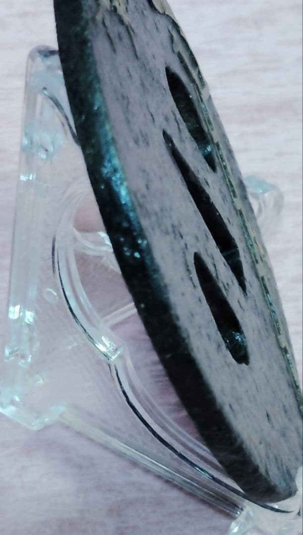 刀装具 鐔 鍔 無銘 鉄地 金象嵌 色絵 庭園 桜図 丸形鐔 時代物