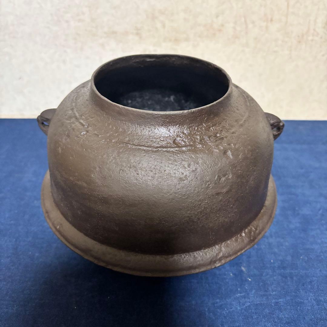 美品/炉釜/風炉釜/唐銅朝鮮風炉/野々田製電熱器/敷板/茶道具/お点前道具