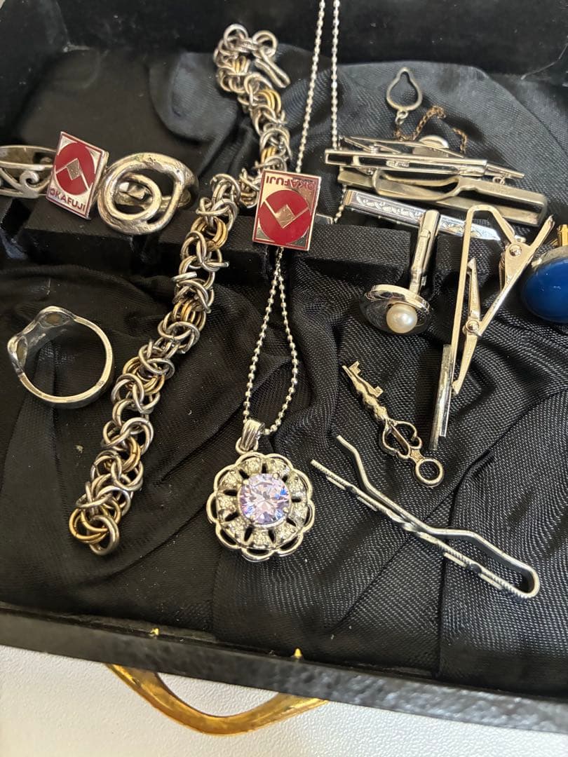 遺品整理　アクセサリー　シルバー silver 指輪　ネックレス　ダイヤ　まとめ