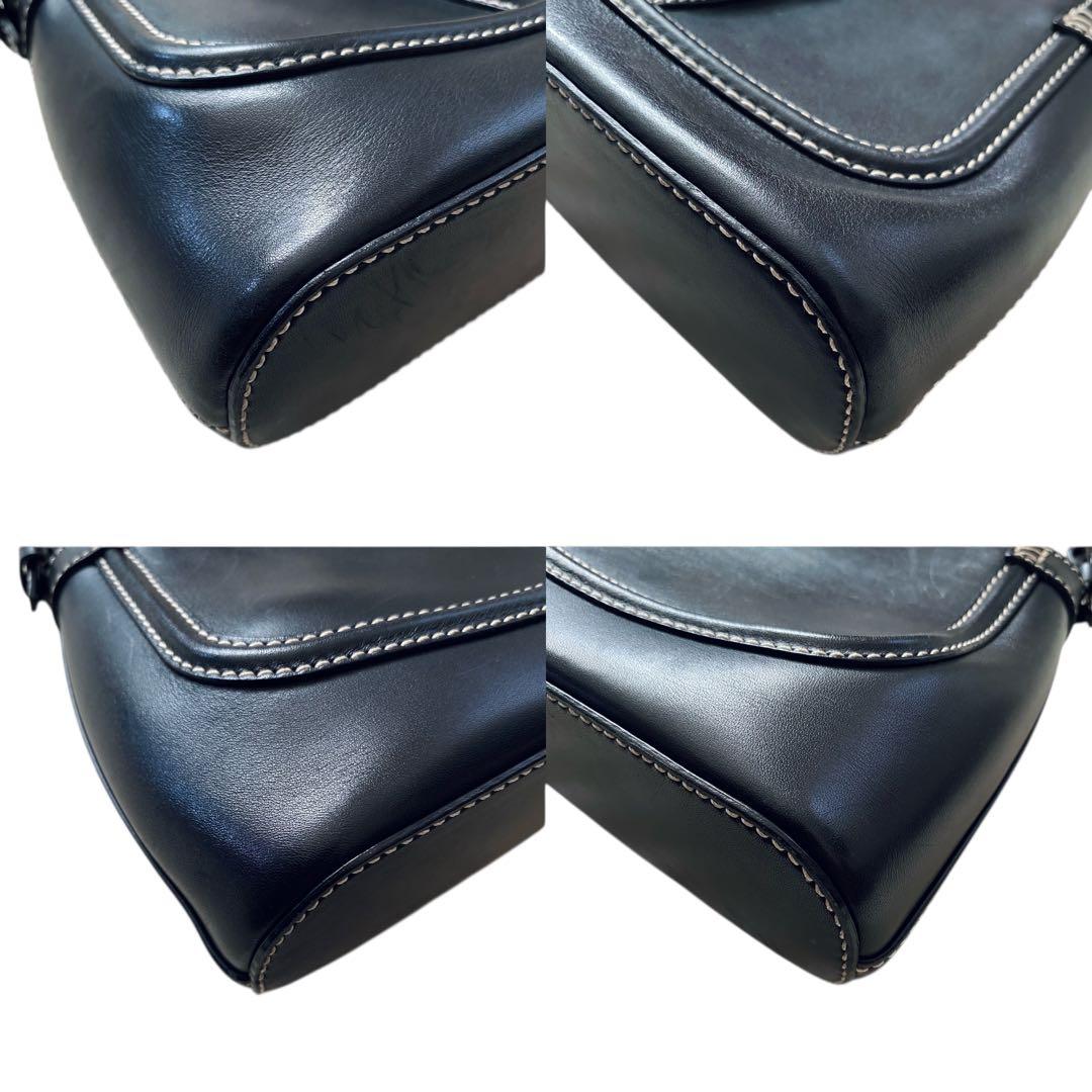 TOD'S トッズ【美品】ベルトバックル レザーショルダーバッグ ビンテージ