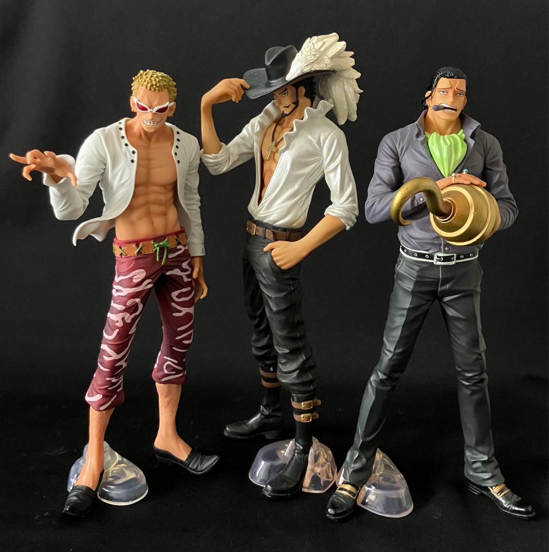 ワンピース フィギュア ミホーク、ドフラミンゴ、クロコダイル3セット