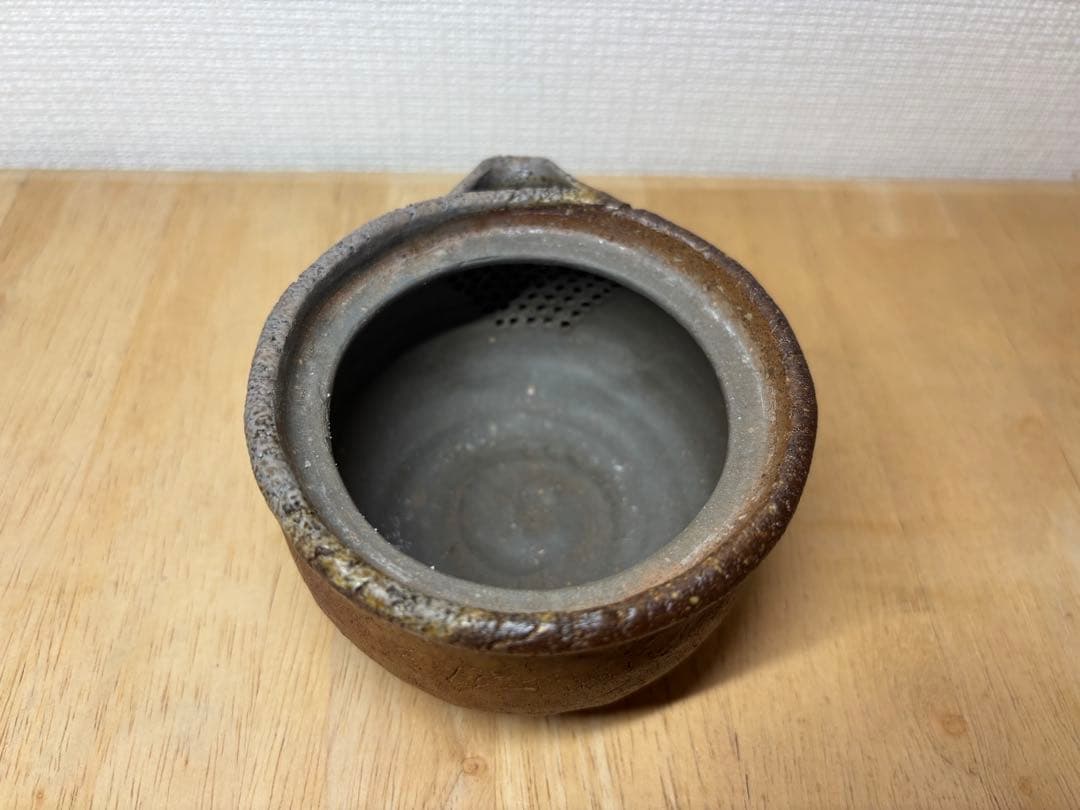 ㊶備前焼 宝瓶 登り窯 竹 たけ タケ 手びねり 急須