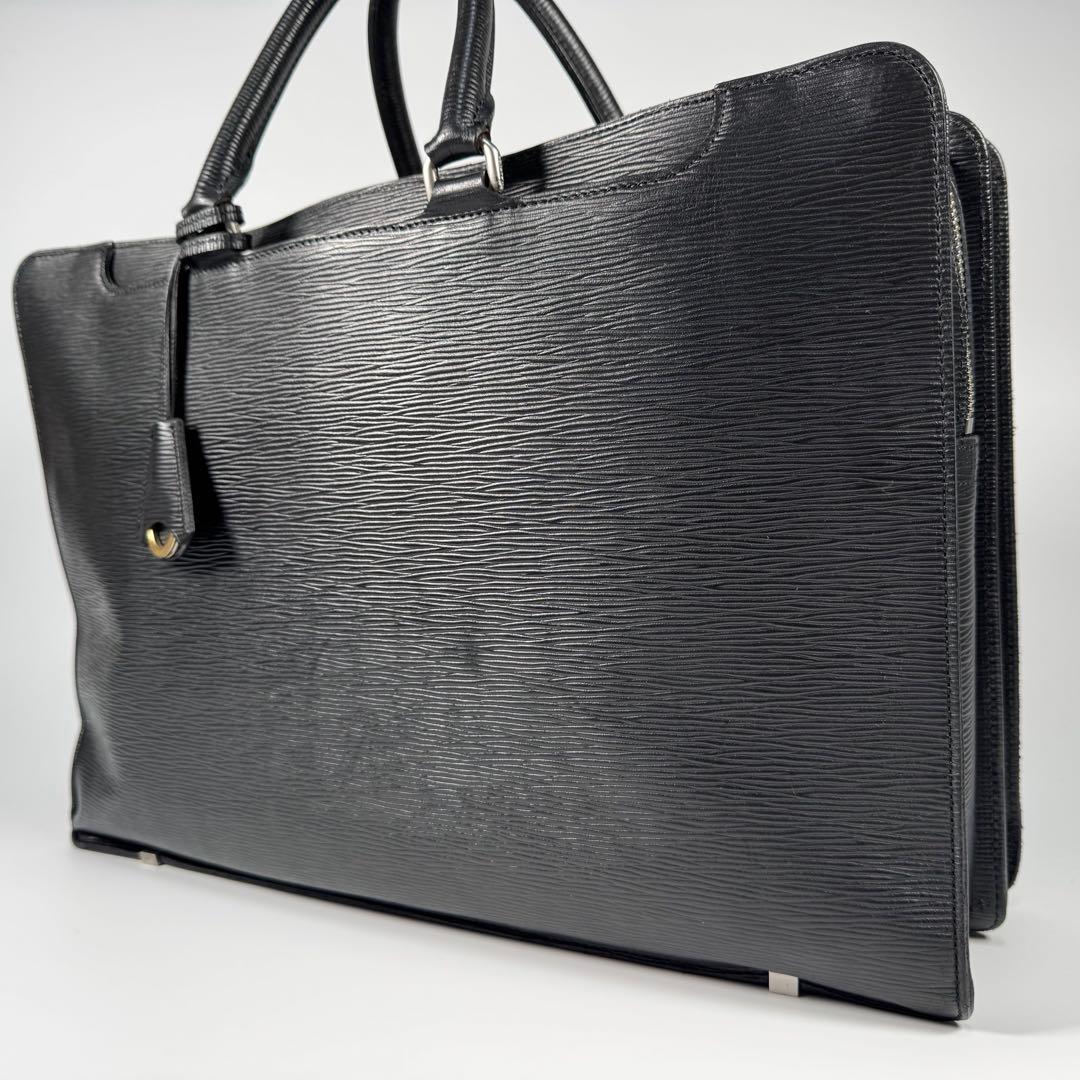 aniary アニアリ ウェーブレザー ビジネスバッグ ブリーフケース A4収納