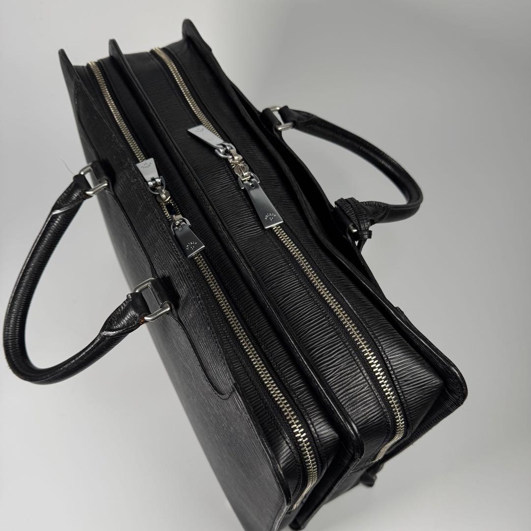 aniary アニアリ ウェーブレザー ビジネスバッグ ブリーフケース A4収納