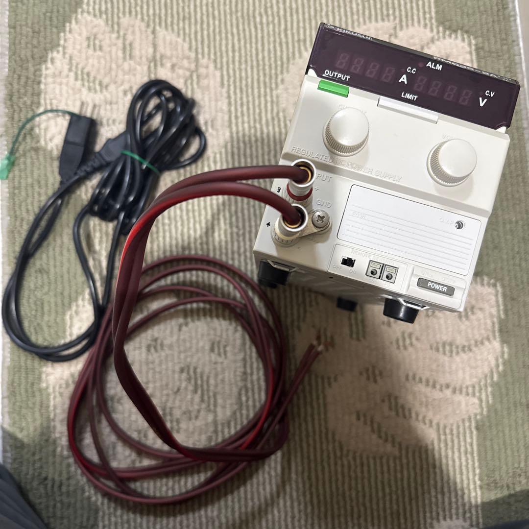 安定化電源【0〜350V, 0〜200mA】付属品追加　約3m2本線ケーブル有り