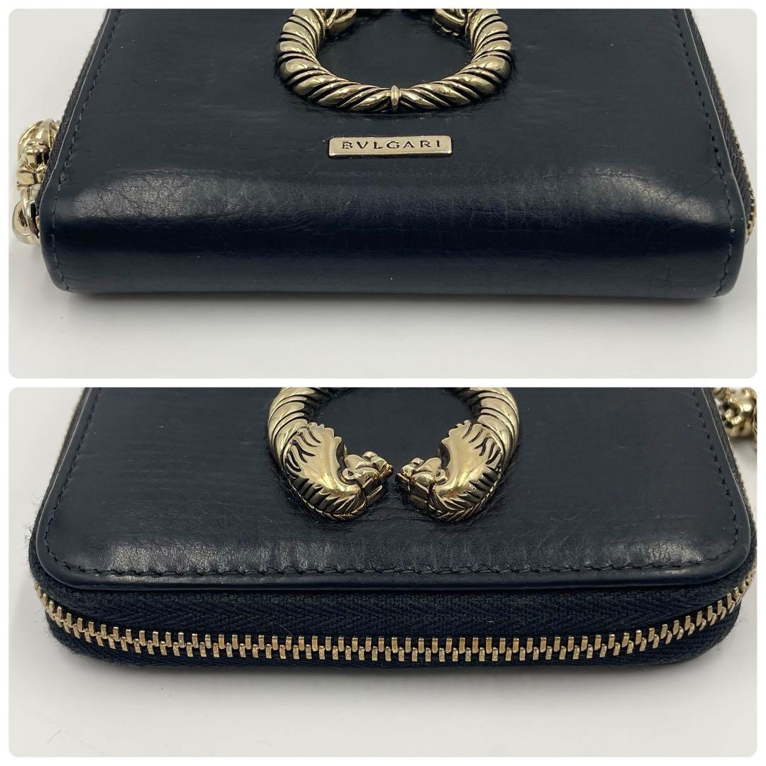 【極上•美品】ブルガリ レオーニ コンパクトウォレット ケース パスケース