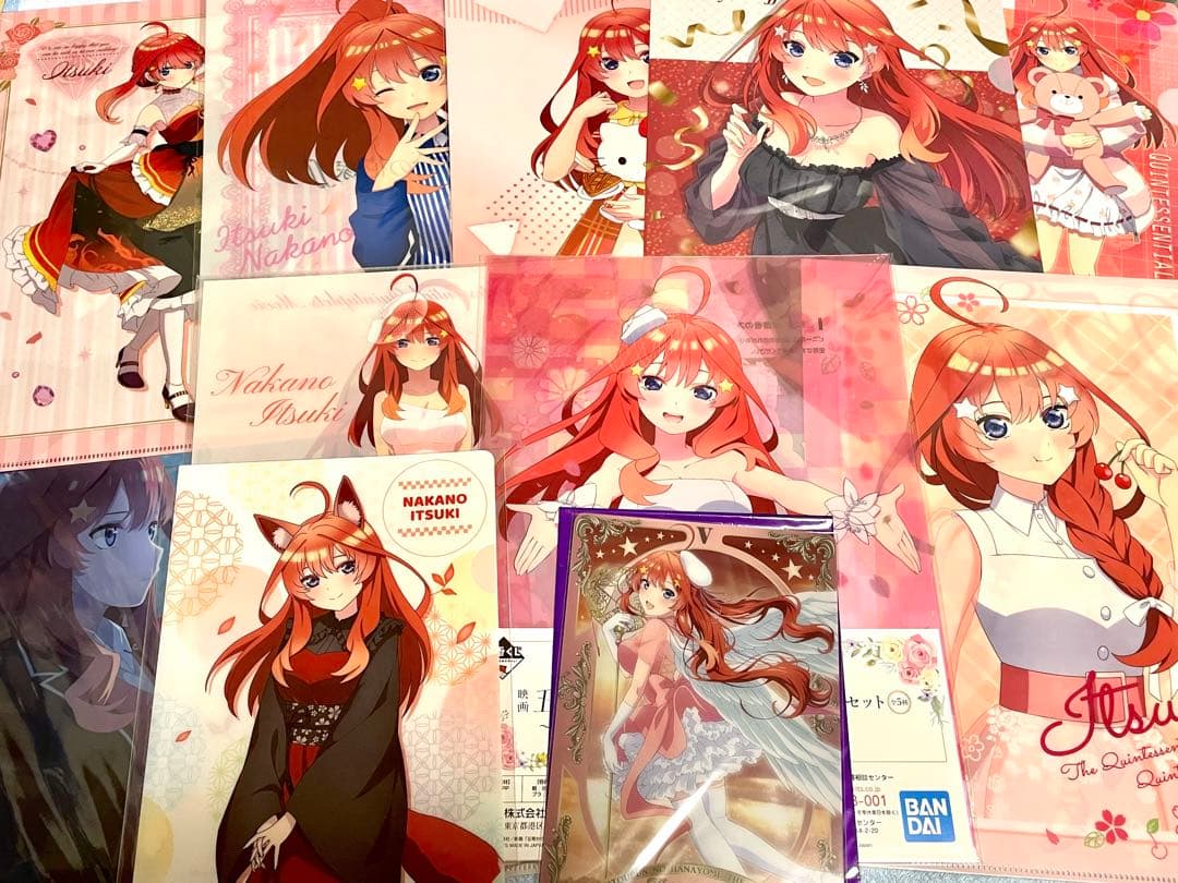 限定グッズ　五等分の花嫁　 中野五月   クリアファイル他13枚セット