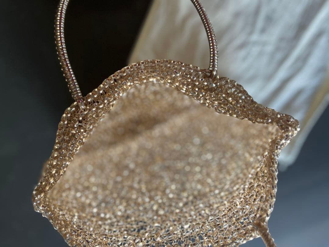 【新品未使用】アンテプリマ　ワイヤートート　花　ビーズ