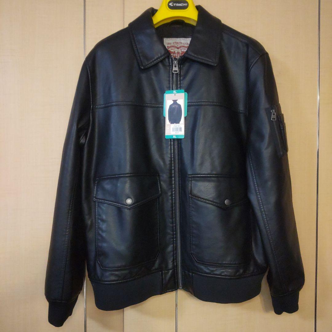 Levi's リーバイス MA-1スタイル レザージャケット メンズ