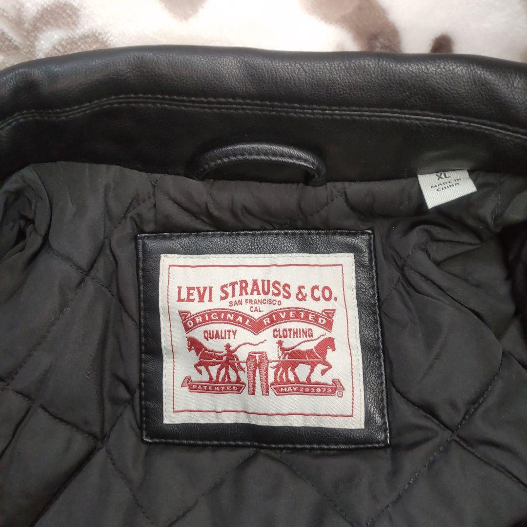 Levi's リーバイス MA-1スタイル レザージャケット メンズ