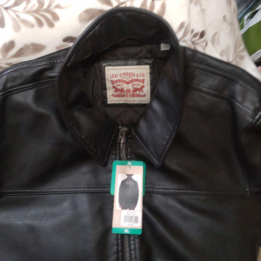 Levi's リーバイス MA-1スタイル レザージャケット メンズ