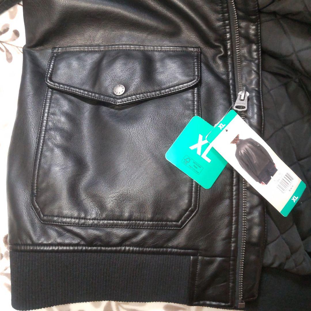 Levi's リーバイス MA-1スタイル レザージャケット メンズ