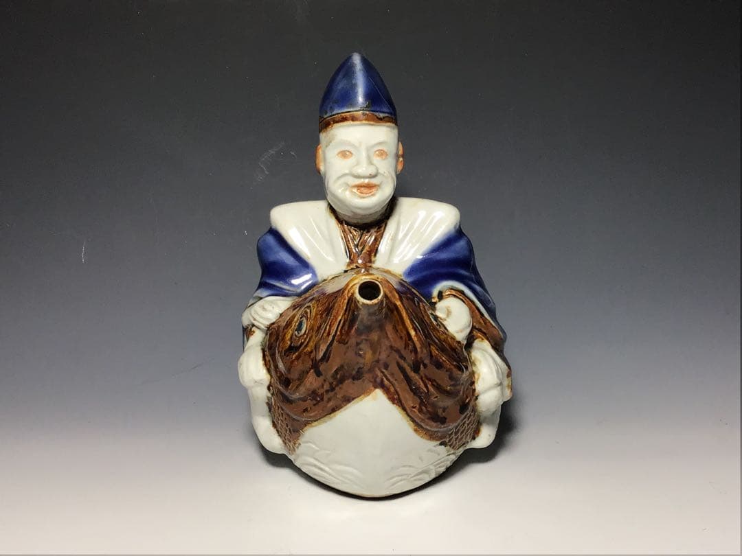 大幅値下げ❗️「古平戸」鯛乗恵比寿大黒文水注