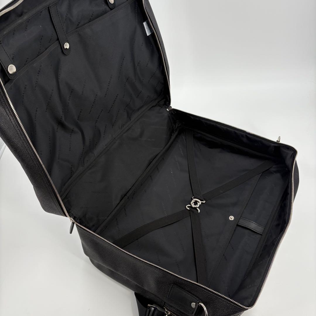 美品　2wayユナイテッドアローズ ブリーフケース ビジネス 黒 大容量　763