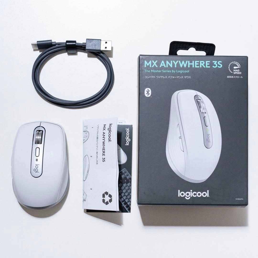 【ロジクール】MX ANYWHERE 3S MX1800PG［ペイルグレー］