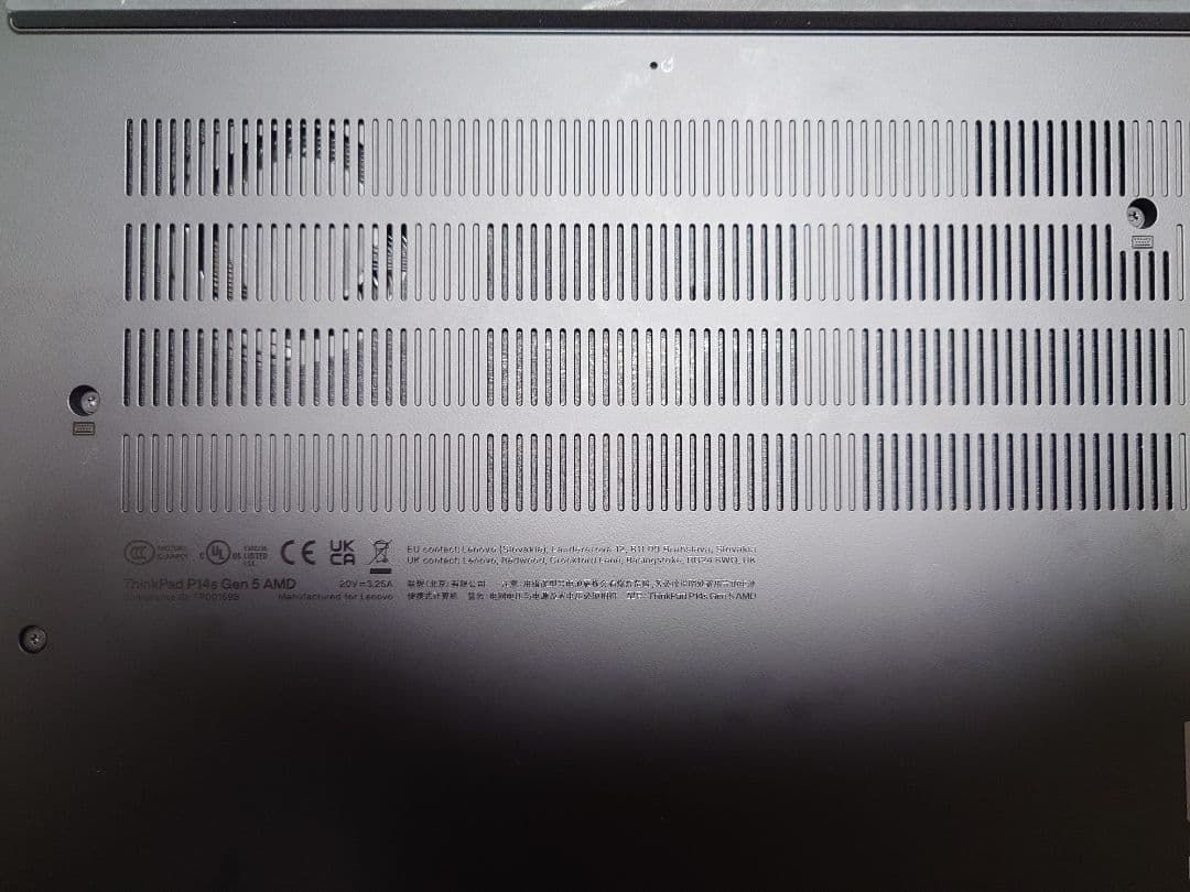Windowsノート本体 ThinkPad P14s Gen5 Ryzen7/32GB/SSD1TB