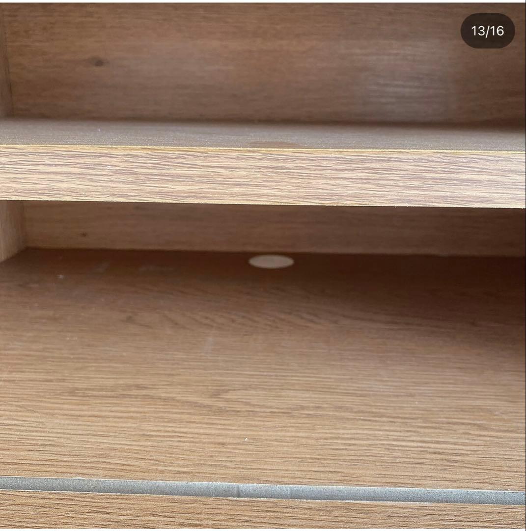 POPROOM 蛇腹ウッドテレビボード R1598 テレビ台　韓国