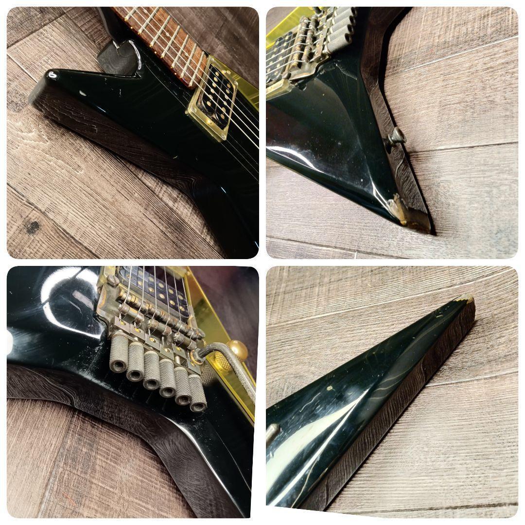 80s 廃盤 Greco DEVICE 変形エレキギター ランディ ケース付き