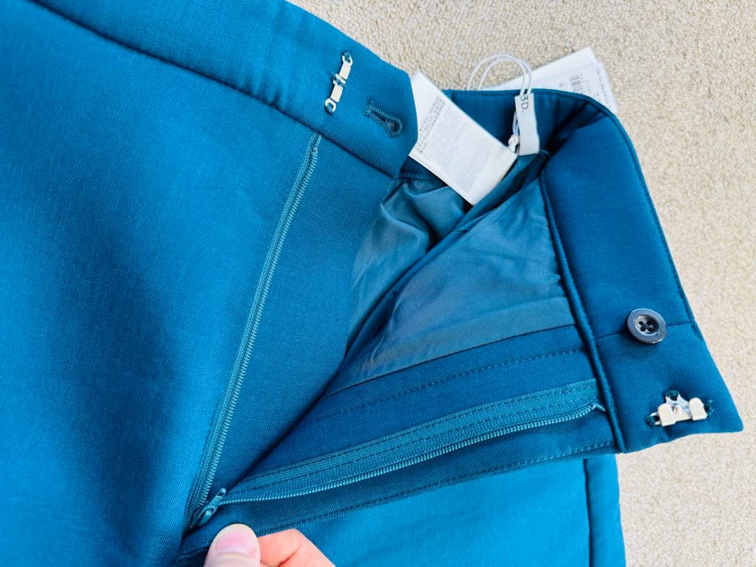 【タグ付き 未使用】UN3D. アーチコクーンパンツ/ブルーグリーン