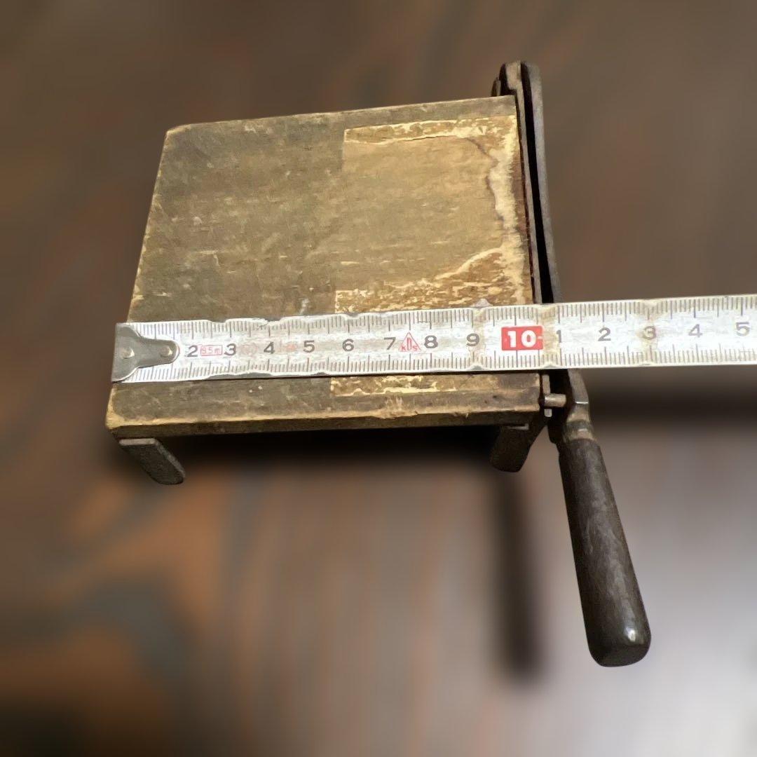 アンティーク ミニ裁断機 (写真・名刺用) 昭和レトロ