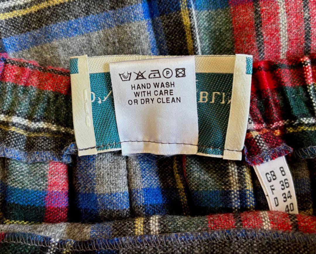 O 'Neil of Dublin ウールミックスキルトスカート ミモレ・半端丈