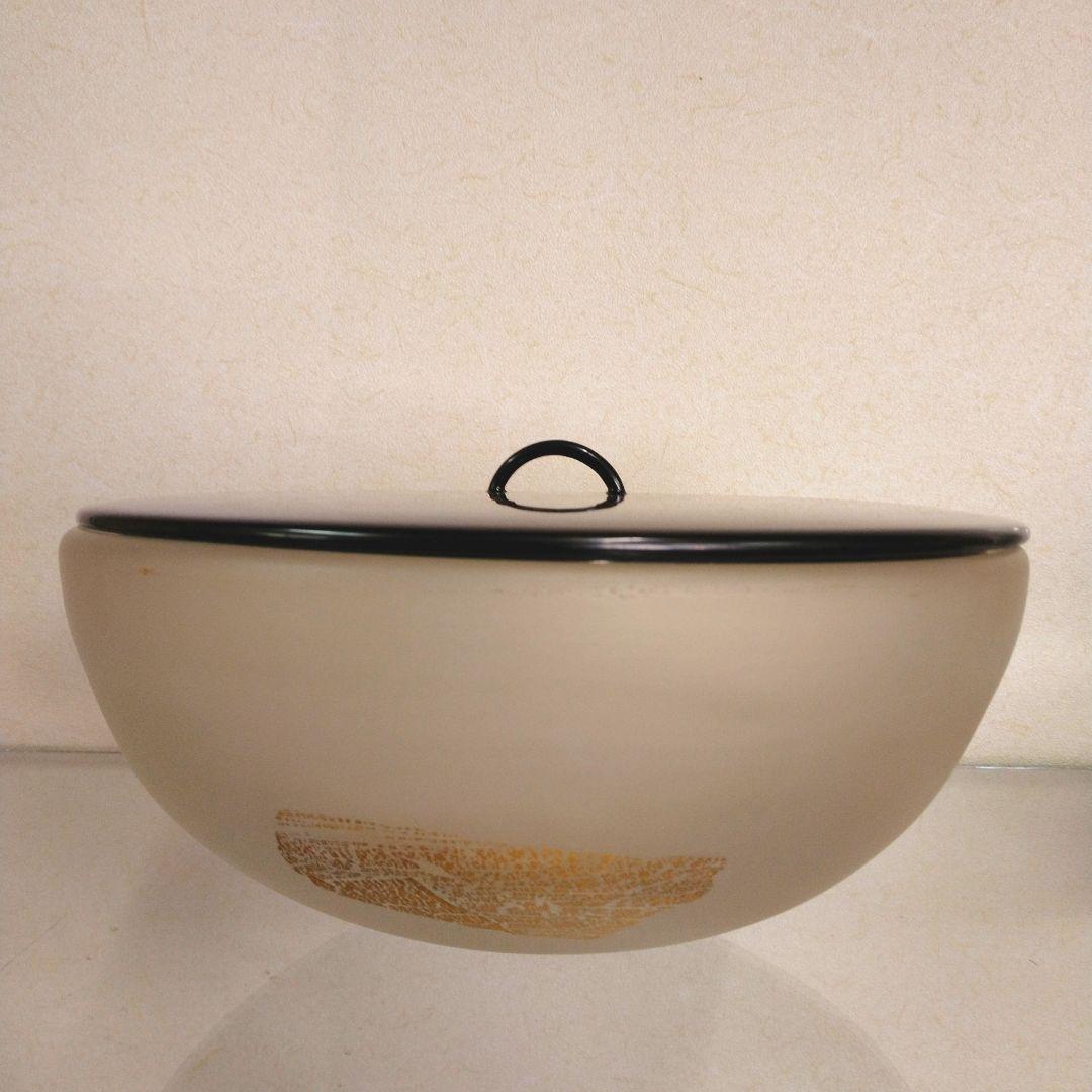 茶道具　期間限定特価　手吹ガラス『涼味』平水指(藤田喬平)