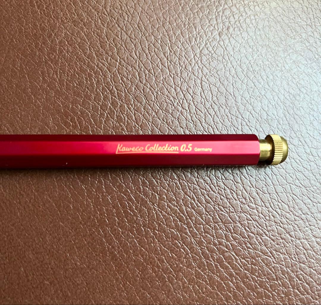 カヴェコスペシャル　レッド　限定　シャーペン　0.5 おまけのクリップ付