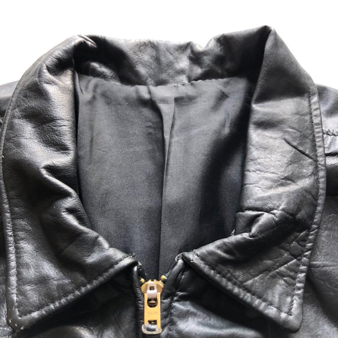 ★ヴィンテージ★シングルレザーライダースジャケット 70's 80's