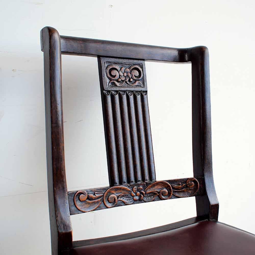 ミッキー様 バルボスレッグ オーク材 チェア A ZR24226