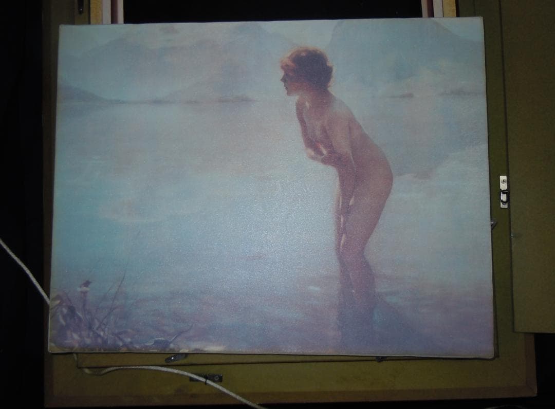 洋画　ポール・シャバス　九月の朝　September Morn 複製画