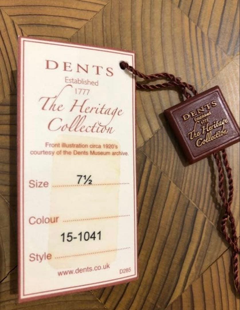 デンツ DENTS ペッカリー グローブ アンライニング 手袋 コーク 7.5