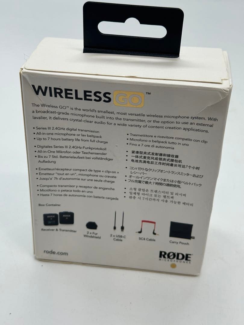 △【未開封】RODE Wireless GO WIGO ワイヤレスマイクシステム