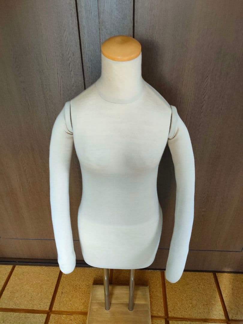 腕付き和装トルソー　2本足　高さ調節可能　マネキン　洋装トルソー　着付け練習用