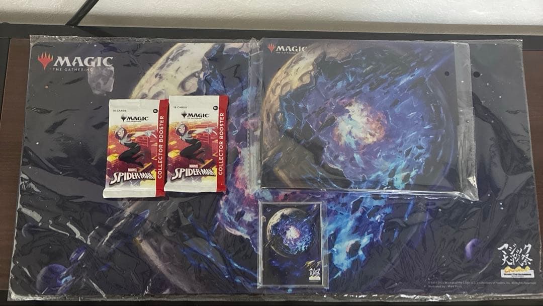 スパイダーマンコレブ２個　マジック大戦祭　宝石の洞窟　プレマセット　MTG