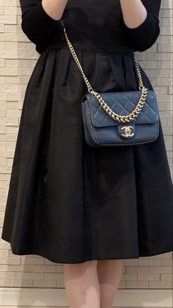 1/17までお値下げ⭐︎美品⭐︎シャネル キャビアスキン チェーンショルダー