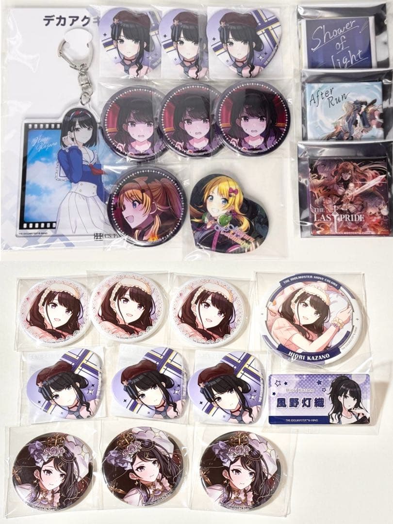 シャニマス　シャイニーカラーズ　まとめ売り　風野灯織　八宮めぐる　缶バッジ