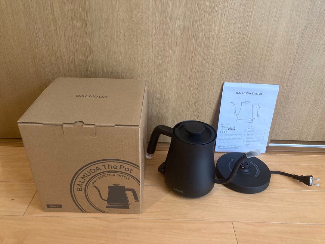 BALMUDA The Pot K02A ブラック 電気ケトル