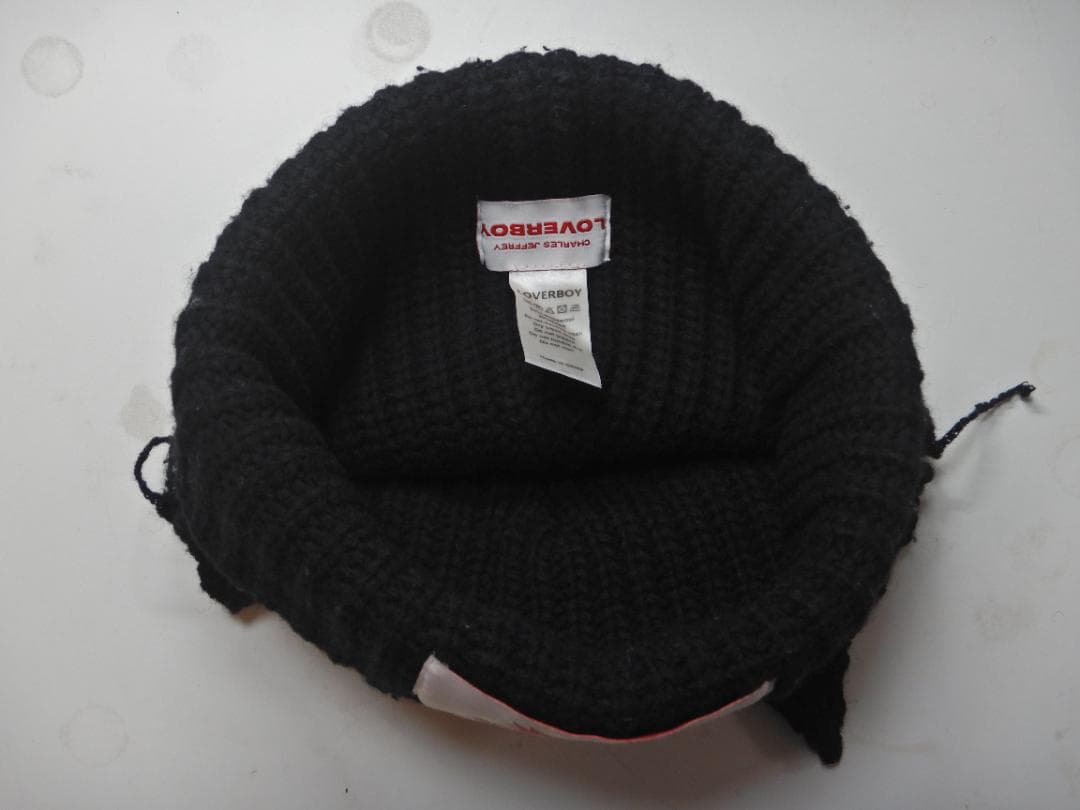 Charles Jeffrey Loverboy 猫耳ニット帽 ブラック