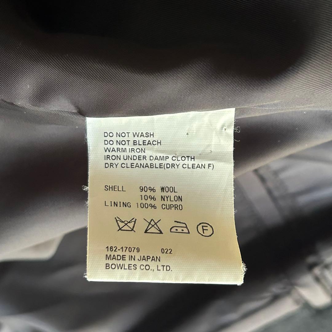 HYKE メルトンウール 比翼チェスターコート ブラック サイズ1