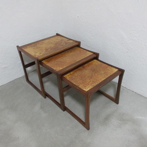 イギリス ビンテージ 家具 G-PLAN ジープラン ネストテーブル 6728d