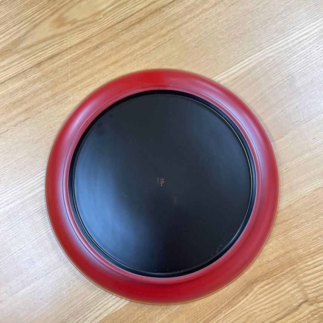 浄法寺漆器 八寸盛鉢　御山御器 浄法寺塗 漆塗り　朱