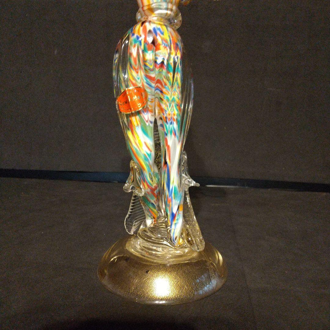 ベネチアガラス工芸品 フィギュリン 貴重フラメンコ ペア 粉ガラスで流れるライン