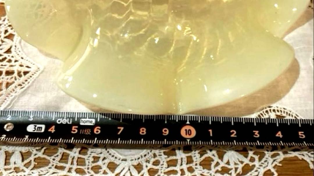 ヴァセリン（ウラン）　イギリス　1920年　ランプシェード　ガラス　アンティーク