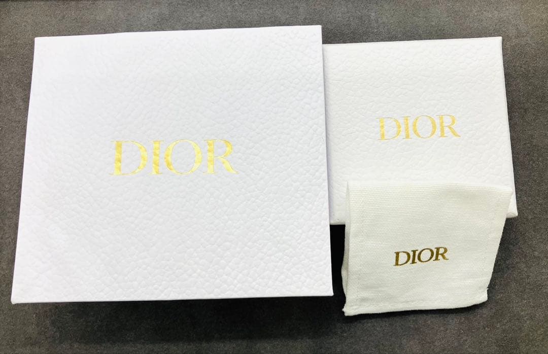 DIOR ディオール トライバル ラインストーン ロゴ ピアス ゴールド パール